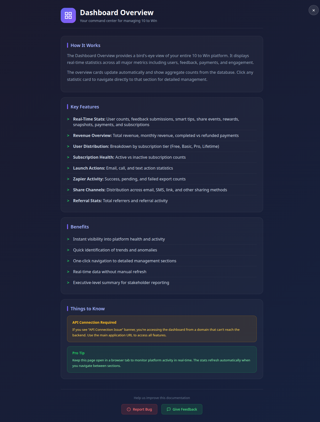 Admin Documents Overview