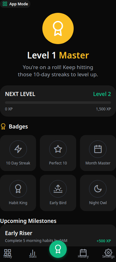 Achievements Screen